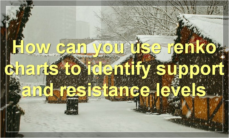 How can you use renko charts to identify support and resistance levels