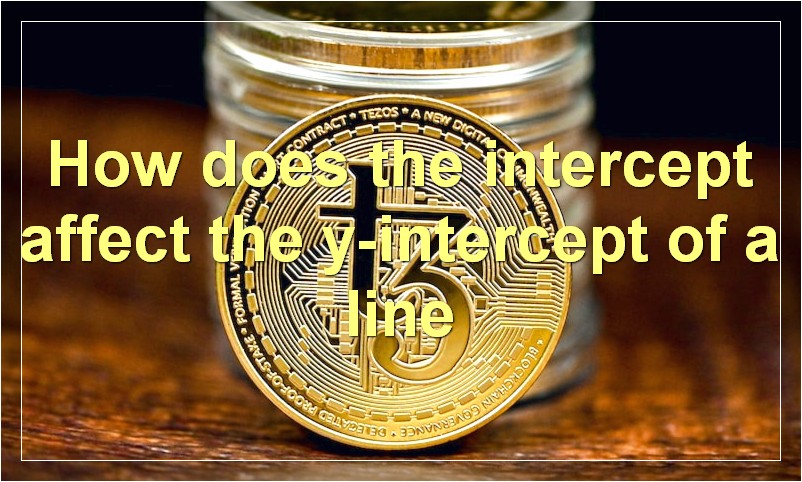 How does the intercept affect the y-intercept of a line