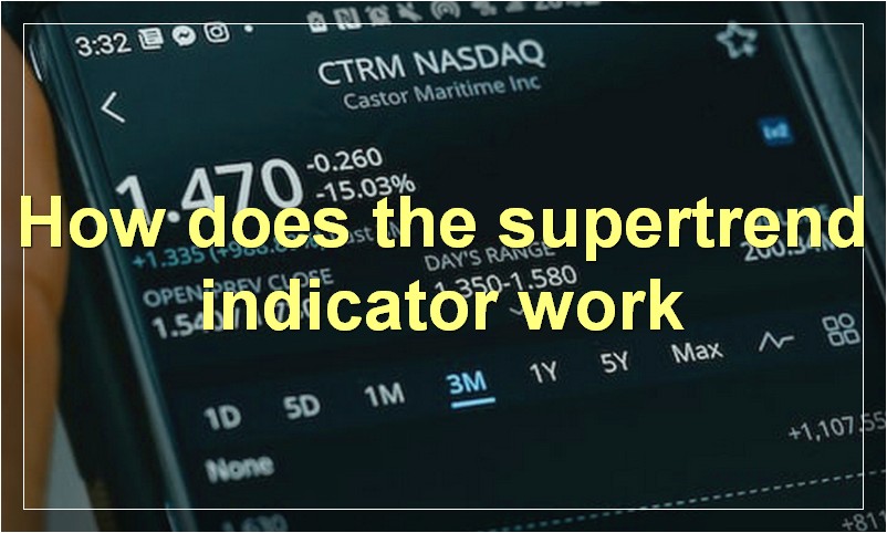 How does the supertrend indicator work