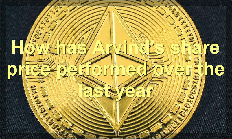 How has Arvind's share price performed over the last year
