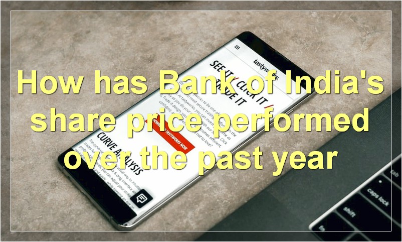 How has Bank of India's share price performed over the past year