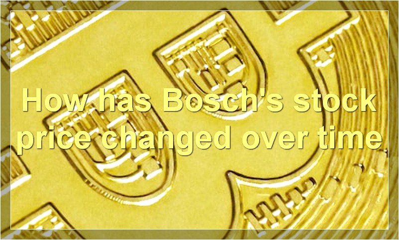 How has Bosch's stock price changed over time