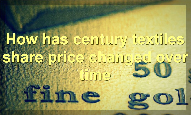 How has century textiles share price changed over time