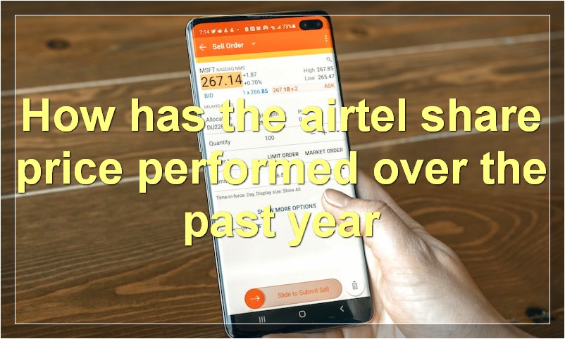 How has the airtel share price performed over the past year