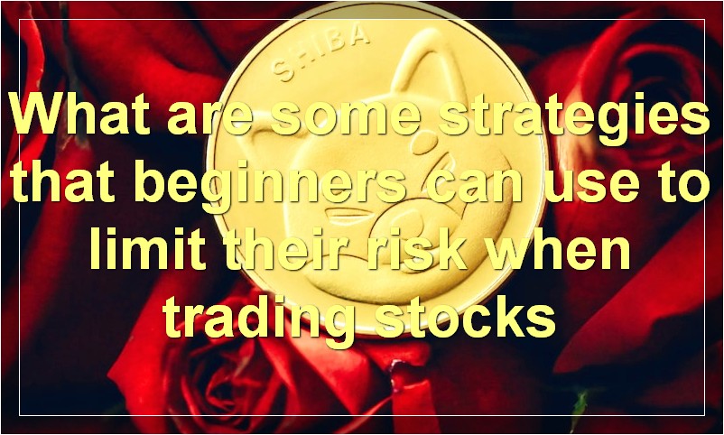 What are some strategies that beginners can use to limit their risk when trading stocks