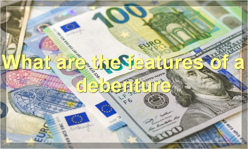 What are the features of a debenture
