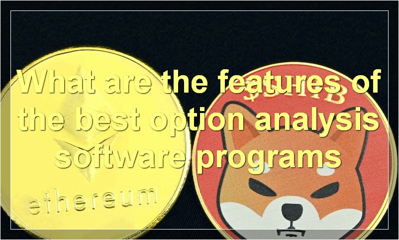 What are the features of the best option analysis software programs