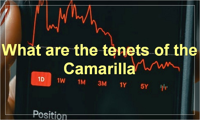 What are the tenets of the Camarilla