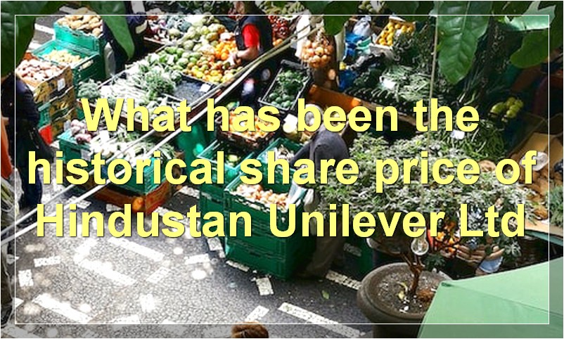 What has been the historical share price of Hindustan Unilever Ltd