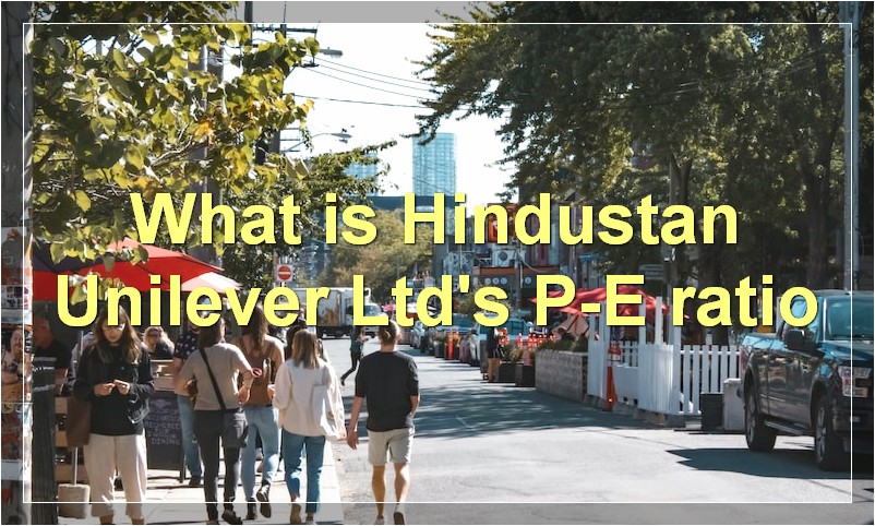 What is Hindustan Unilever Ltd's P-E ratio