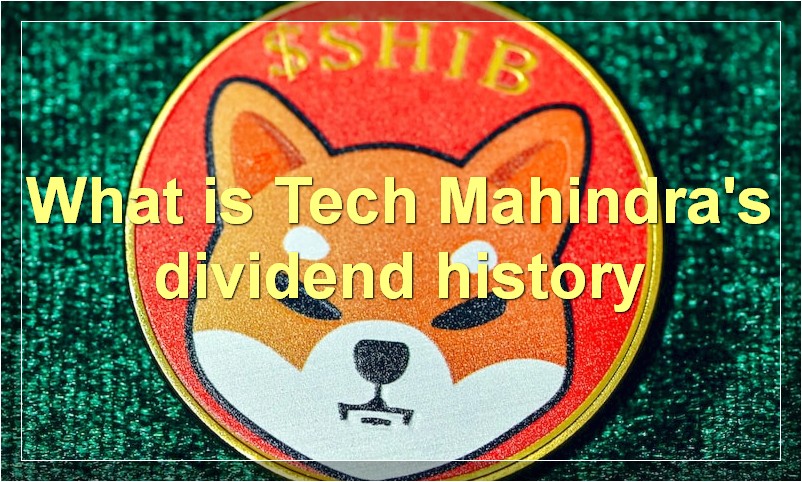 What is Tech Mahindra's dividend history