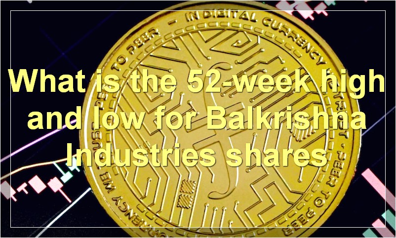 What is the 52-week high and low for Balkrishna Industries shares