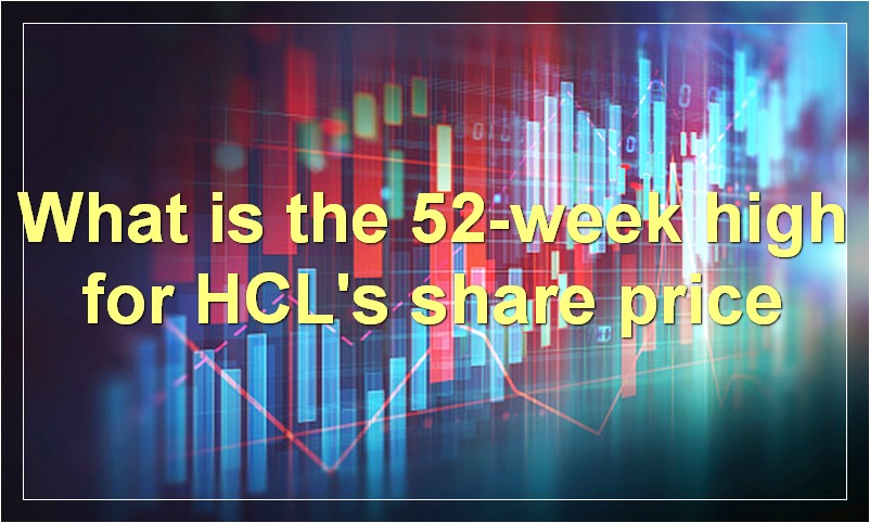 What is the 52-week high for HCL's share price