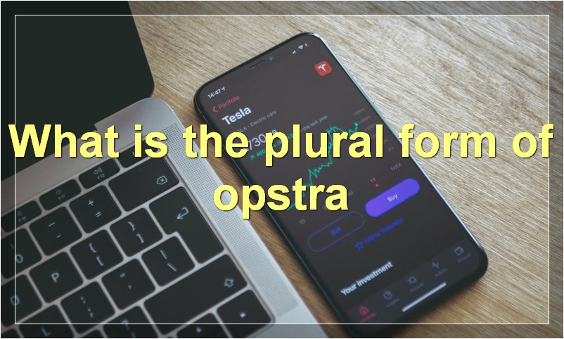 What is the plural form of opstra