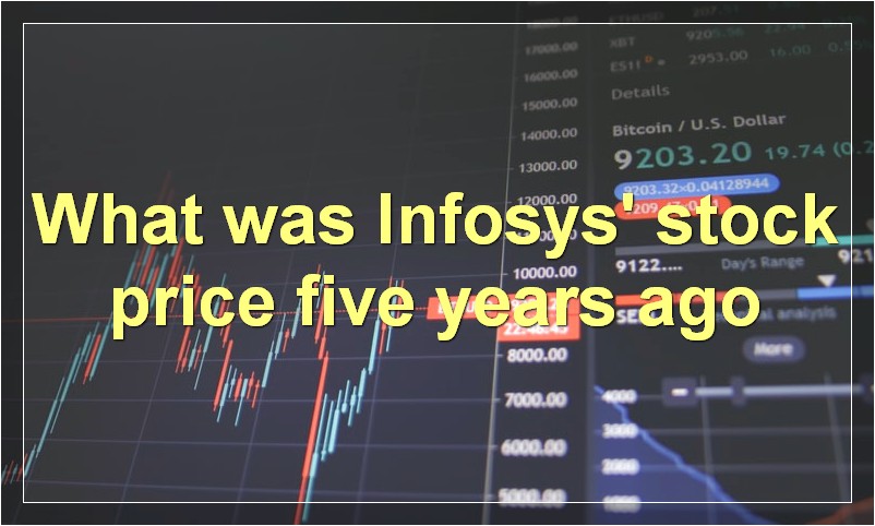 What was Infosys' stock price five years ago