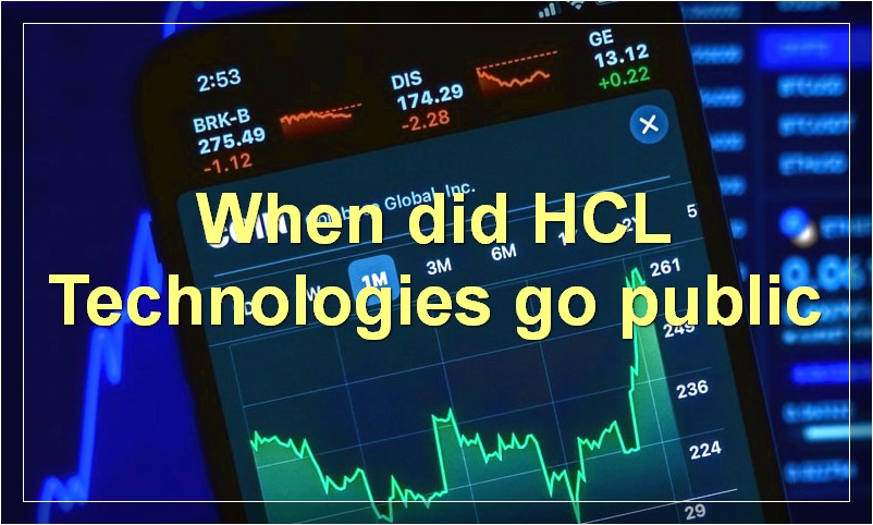 When did HCL Technologies go public