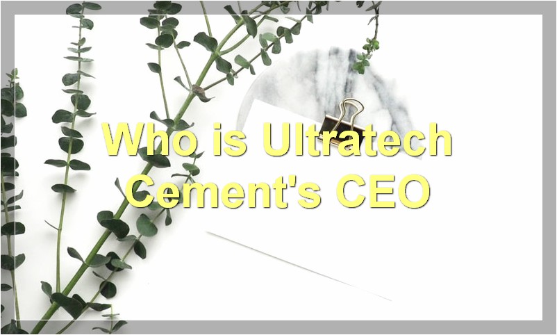 Who is Ultratech Cement's CEO